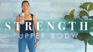 Upper Body Strength Workout with One Weight // Arm Exercises for Beginners & Seniors