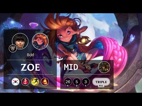 Zoe Mid vs Cassiopeia - KR Challenger Patch 10.2