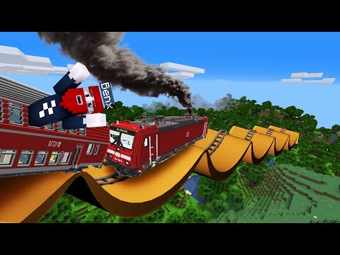 UNMÖGLICHES ZUG WEITSPRINGEN in Minecraft