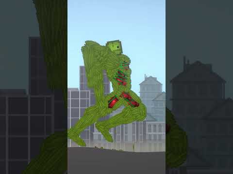 Melon sandbox but attacked by a giant melon!😱😱😱