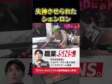 ドラゴンのカウンターパンチで失神させられたシェンロン！【ブレイキングダウン17/BreakingDown/朝倉未来/オーディション/ブレイキングダウン】#shorts
