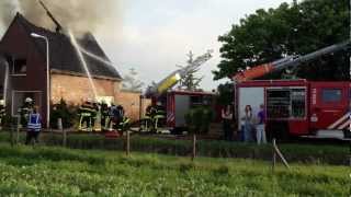 preview picture of video 'Binnenbrand (zolder) Laan van Binnendijk De Lier'