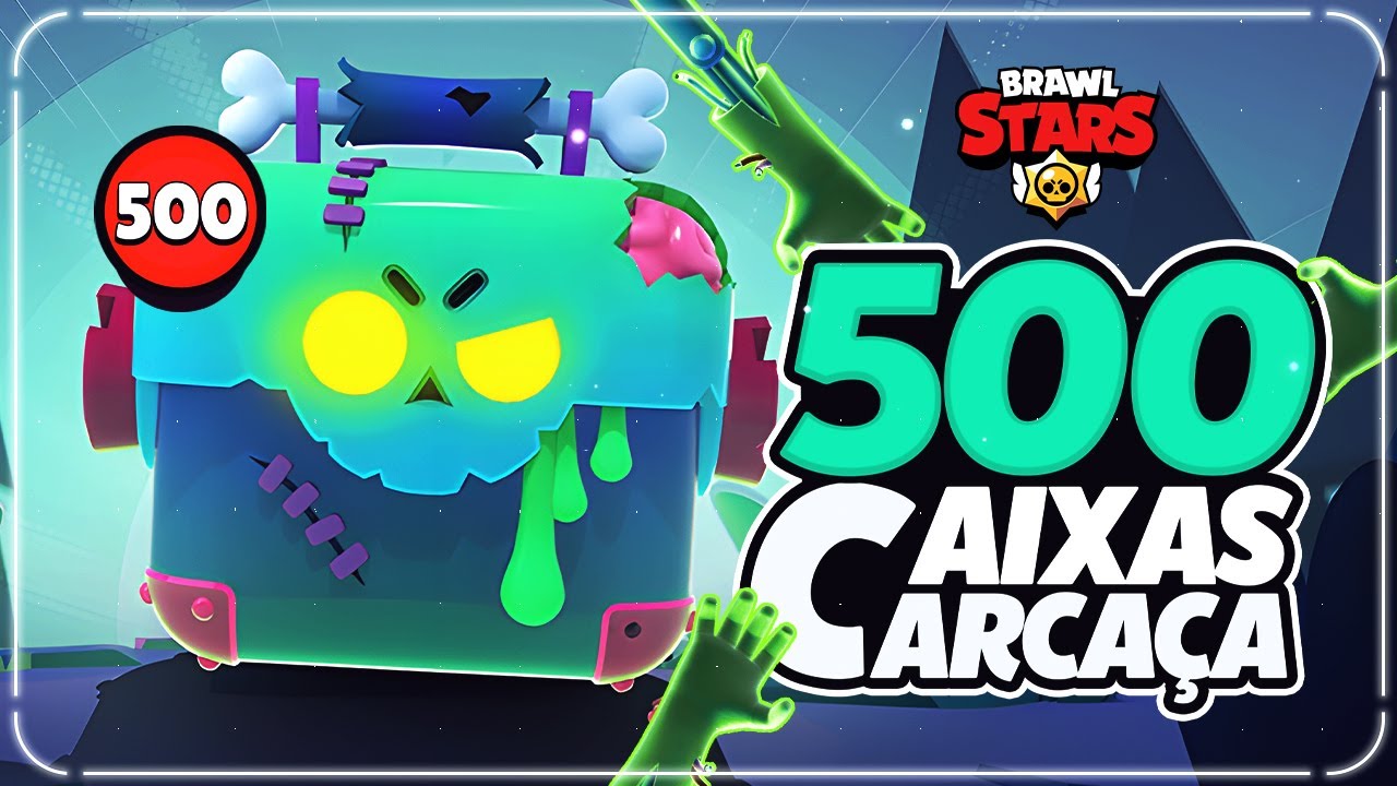 ABRI 500 CAIXAS CARCAÇA em UMA CONTA INICIANTE no BRAWL STARS! E O RESULTADO FOI 🤔😳😱