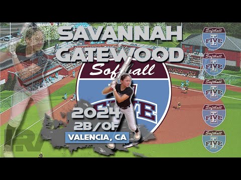 2024 Savannah Gatewood Second Base and Outfield, Softball Skills Video - i5 Snyder 14s & 16s