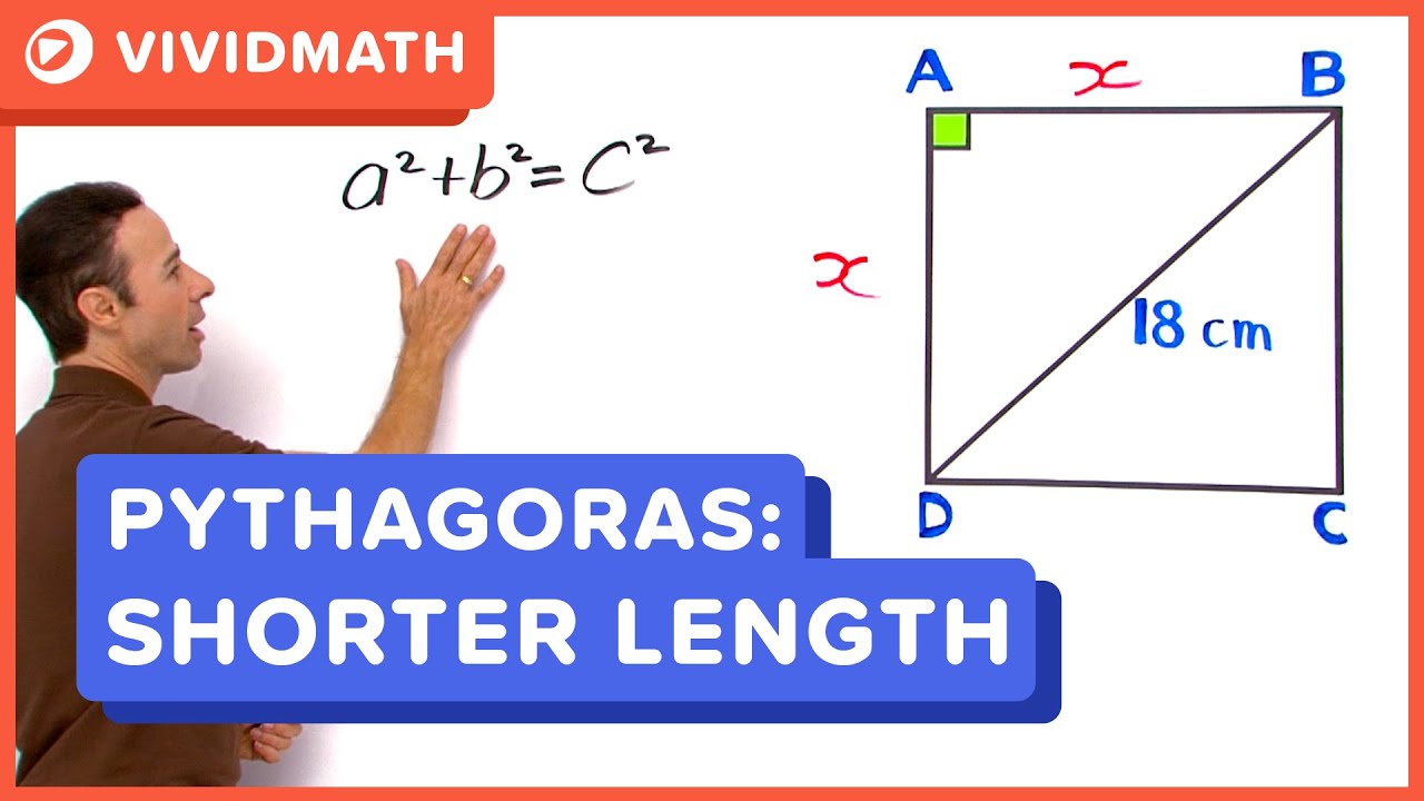 Find Shorter Lengths: Pythagoras Theorem Problem - VividMath.com
