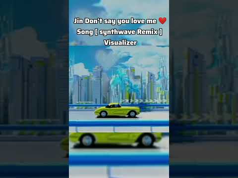 jin Don't say you love me 💜 song [synthwave remix] Visualizer # short#btsarmy#😘🥰😍😱🤩😍😍💜💜💜💜