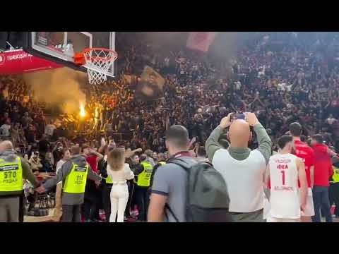Crvena Zvezda fans at home to Partizan in basketball