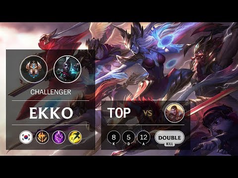 Ekko Top vs Jayce - KR Challenger Patch 9.20