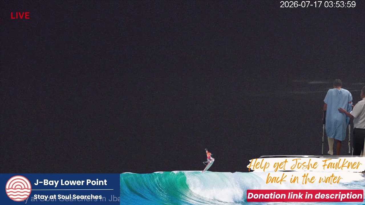 Live webcam view of Jeffreys Bay Surf Cam