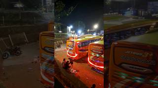 Download lagu Barisan Bus Pariwisata di malam hari menampakkan lampu strobo keren #basuri #trukoleng mp3