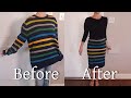 How To Sew A Pencil Skirt From An Old Sweater Plus Leg Warmers