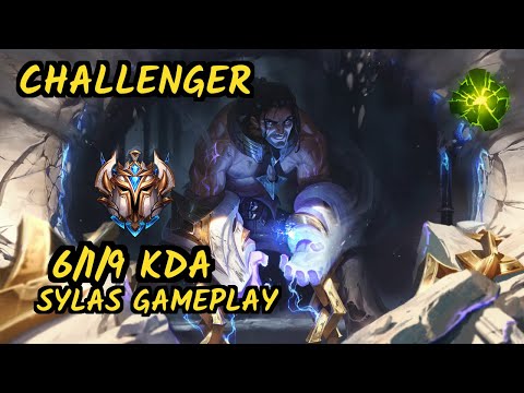 ONE Brucer (SYLAS) vs KAYLE - 6/1/9 KDA MID CHALLENGER GAMEPLAY - BR