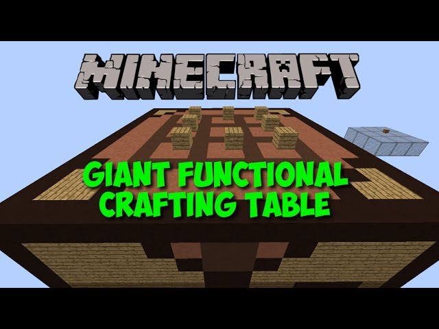 Fully Functional Giant Crafting Table Over 100 Working Recipes Minecraft Map Fully Functional Giant Crafting Table Over 100 Working Recipes Minecraft Map
