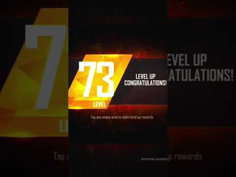 GARENA FREE FIRE 73 LEVEL UP REWARD 😱 RAISTAR KI ID KHUL GYI #shorts