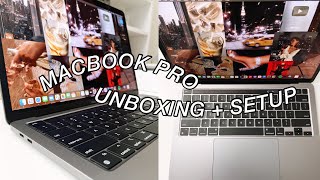 macbook pro unboxing + setup!! **2020 with m1 chip