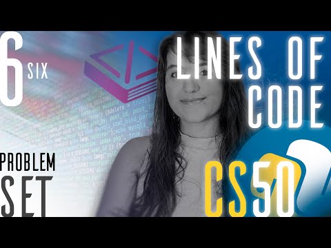 PROBLEM SET 6: LINES OF CODE | SOLUTION (CS50 PYTHON)