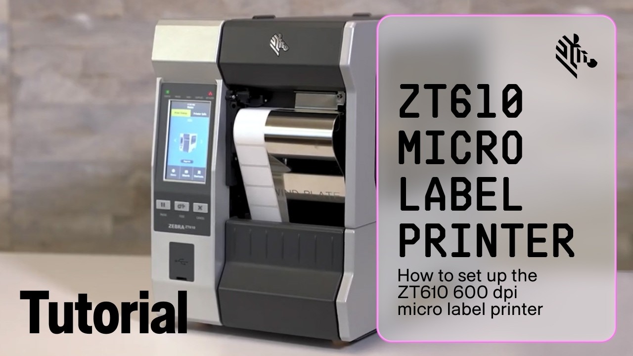 הגדרת מדפסת ZT610 Micro Label
