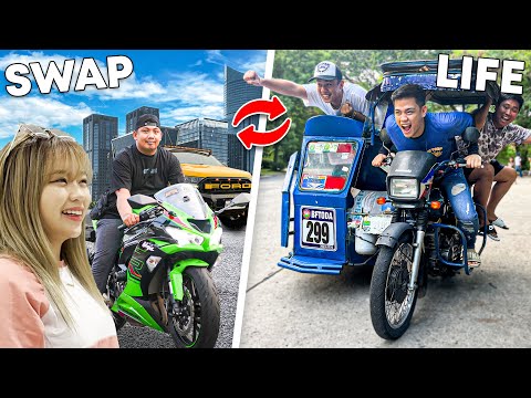 SWAP LIVES sa isang TRICYCLE DRIVER - PALIT TRABAHO