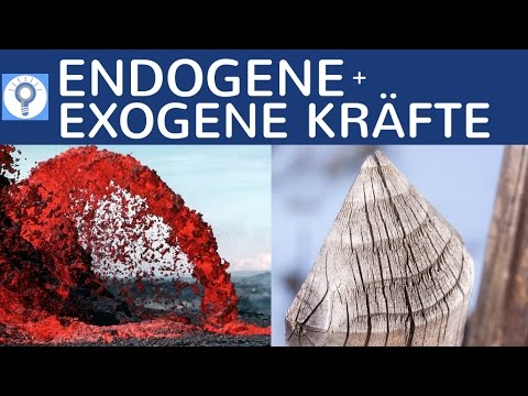 Endogene und exogene Kräfte / Prozesse - Unterschied & Definition einfach erklärt - Geografie