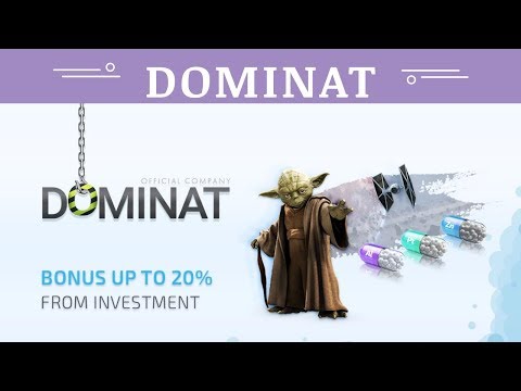 Dominat.company отзывы 2019, обзор, mmgp, Bounty, BONUS UP TO 20% FROM DEPOSIT