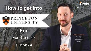 How to Get Into Princeton for a Masters in Finance