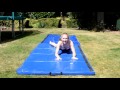 Slip And Slide Gymnastics Challenge