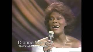 Download lagu Dionne Warwick 'That's What Friends Are For' LIVE on Carson Show circa 1987 mp3