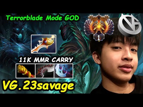 VG 23savage [Terrorblade] MODE GOD Farming  Top1 11K MMR Carry Unbeaten Dota 2 Perspective Gameplay