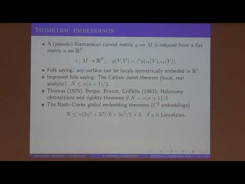Maciej Dunajski - Conformally isometric embeddings and Hawking temperature