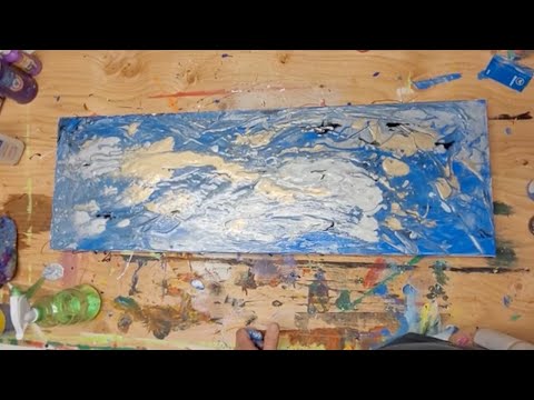 Abstract Art Using Credit Card!