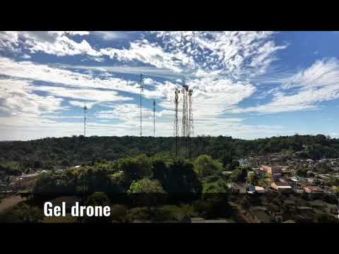 Vista aérea das terras das cachoeiras, Presidente Figueiredo -Amazonas 
