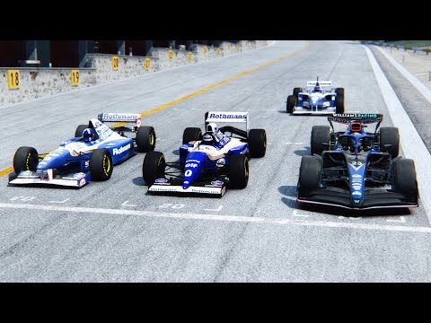 Williams F1 2022 vs Williams F1 1994-1995-1996 at Monza GP