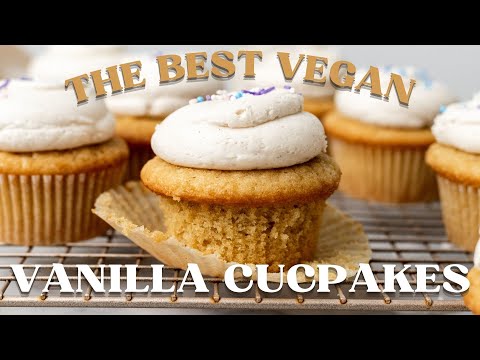 The *only* vegan vanilla cupcake recipe you need | no eggs, no dairy, SO easy!