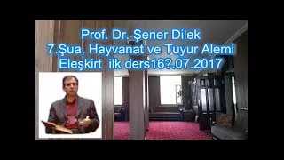 Prof. Dr. Şener Dilek - Şualar - 7.Şua - Hayvanat ve Tuyur Alemi (Eleşkirt-2017.07.17)