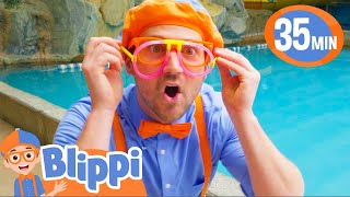 Blippi Plays Sink or Float at a Childrens Museum! | BEST OF BLIPPI TOYS!