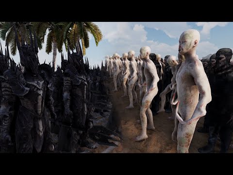 Dark Lord Sauron vs 1,800,000 Zombies | Ultimate Epic Battle Simulator 2 | #UEBS2