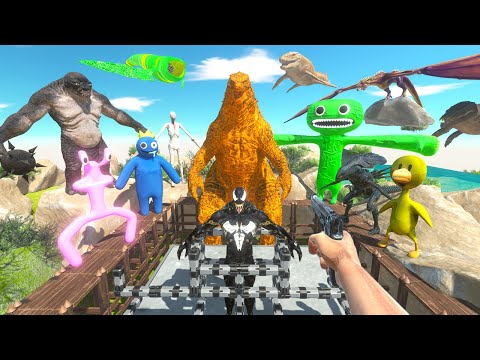 FPS Avatar Rescues Venom and Fights Sea Monsters,Godzilla,Dinosaurs - Animal Revolt Battle Simulator