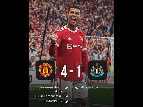 Ronaldo goals Vs Newcastle: 4-1
