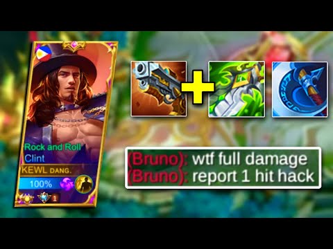 CLINT FULL DAMAGE BUILD IS THE BEST BUILD!! MUST TRY!!! | TOP 1 GLOBAL CLINT BEST BUILD 2022 - MLBB