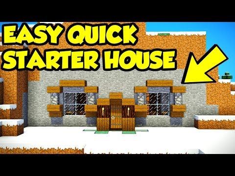 Minecraft EASY Hill Starter House Tutorial (How to Build) Video