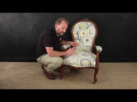 Walnut Victorian Spoon Back Nursing Chair