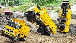 Download lagu TRUK OLENG Truk Hino 500 Muatan Full Truk Canter Tronton TERGULING Truk OFROAD Laka Lintas Truk Rc mp3