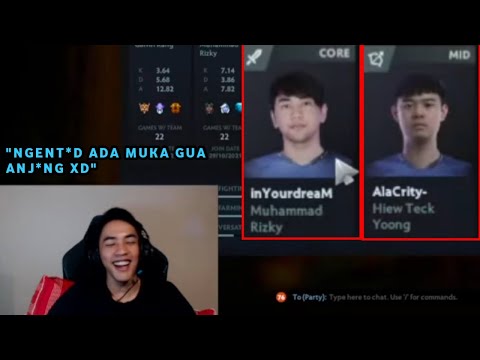 IYD NGAKAK LIAT MUKANYA SENDIRI SAMA ALACRITY DI PLAYER CARD WKWK XD | InYourdreaM Dota 2 Clips