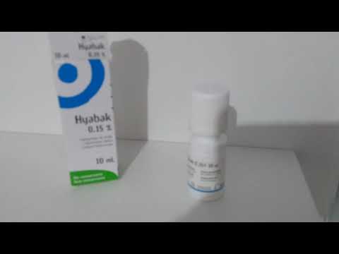 Como usar o gotejador do colírio Hyabak
