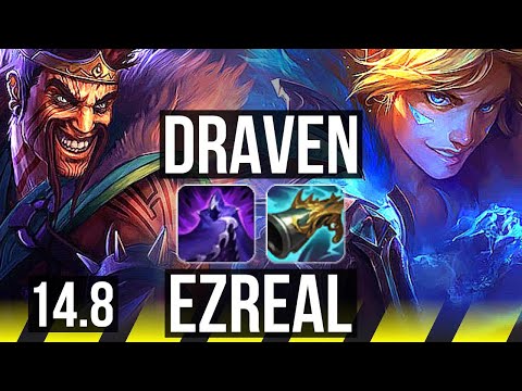 DRAVEN & Pyke vs EZREAL & Skarner (ADC) | 9 solo kills, 68% winrate, Legendary | EUW Master | 14.8