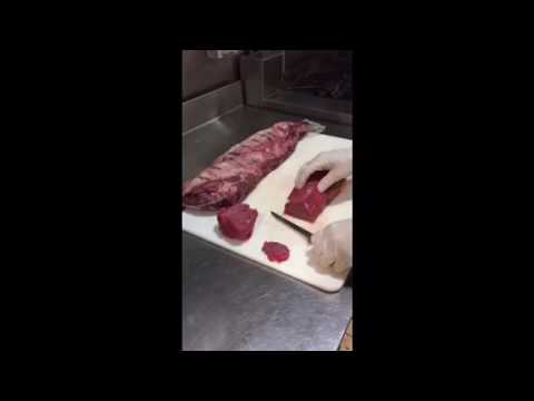 Cleaning and cutting Filet Mignon
