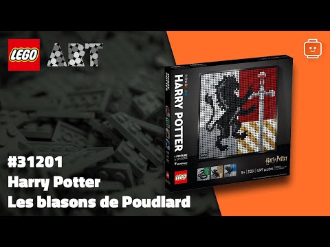 Vidéo LEGO Art 31201 : Harry Potter Les blasons de Poudlard