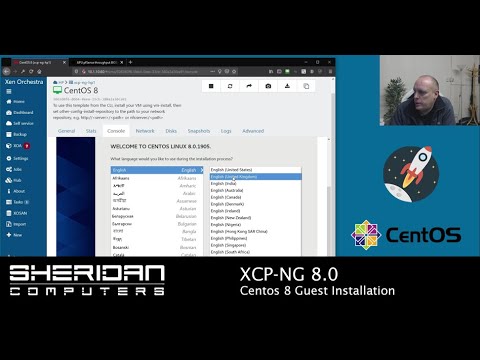 How to install Centos 8 on XCP-NG