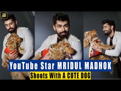 YouTube Star MRIDUL MADHOK Looks SUAVE As He Shoots With A CUTE DOG For Amit Khanna's 2021 Calendar