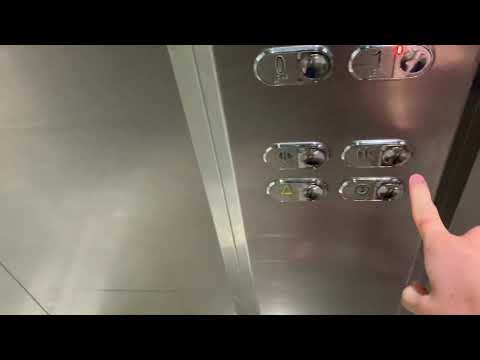 European BUT TINY ThyssenKrupp MRL Traction Elevator at Vieux Fort International Airport